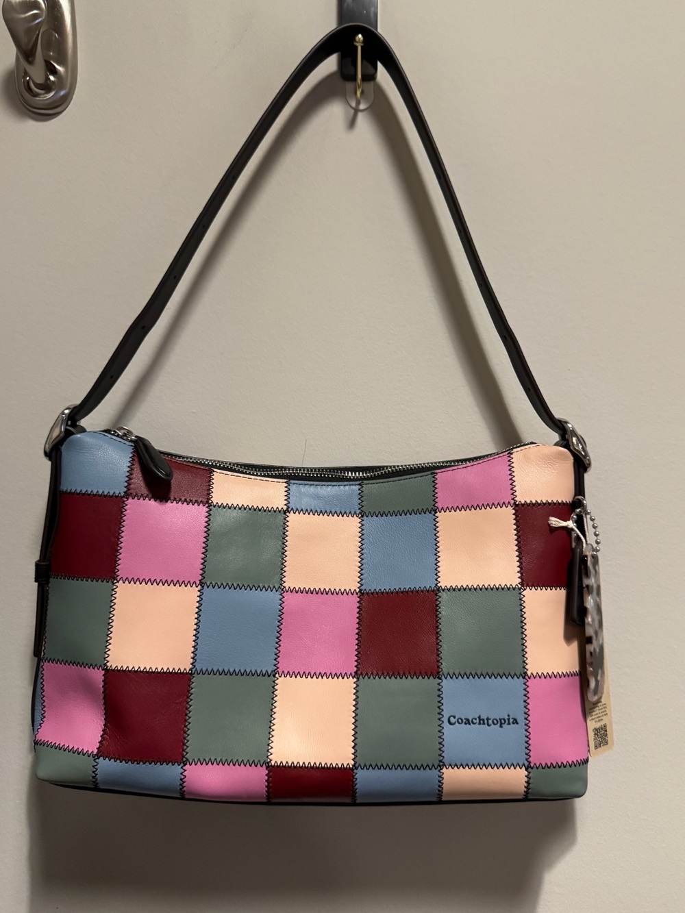 Coachtopia Alter Ego in Multicolor Patchwork Shoulder Bag